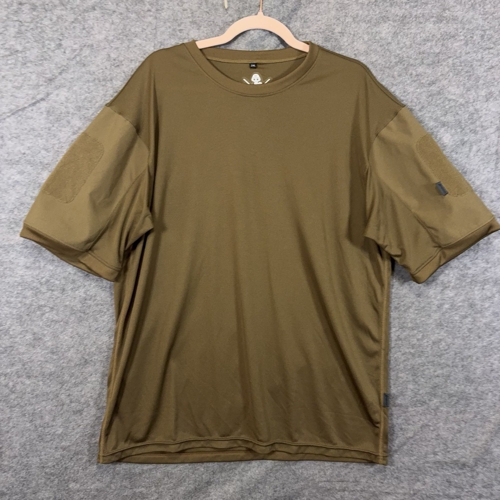 Hazard 4 Tactical Shirt Mens Sz 2XL Coyote Tan Battle Quickdry Patch Wicking